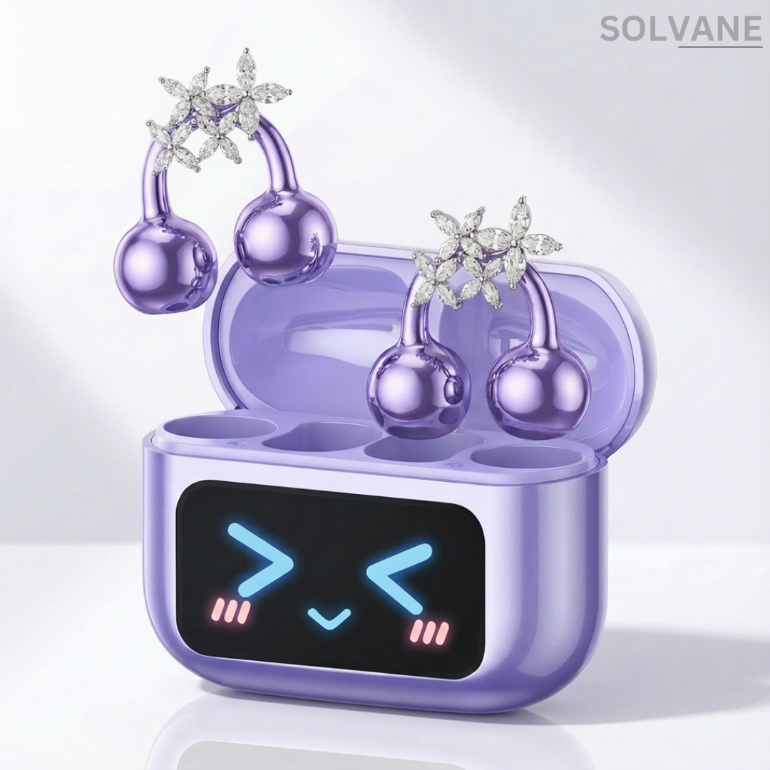 SolvanePRO™ -  אוזניות חכמות עם תכשיט לבחירה